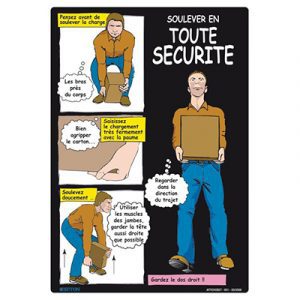 Affiche - Soulever en toute sécurité