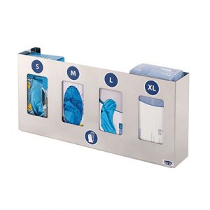 Distributeur en inox pour gants jetables
