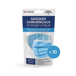 Masques chirurgicaux type IIR 98%